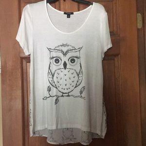 Espresso Owl Tunic Tee